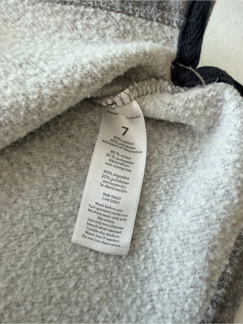 Carter's Gray Long-Sleeve Quarter-Zip Top with Tan Sherpa Collar